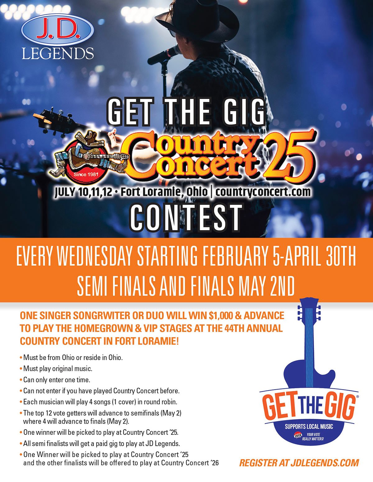 Get the Gig Country 2025 Flyer